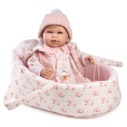 Lalka hiszpańska w nosidełku Daniela 42cm, Berbesa