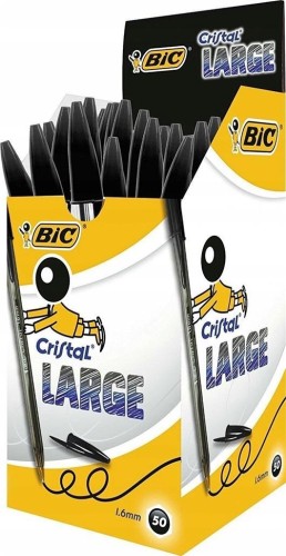 Długopis Cristal Large czarny BIC (50szt), BIC