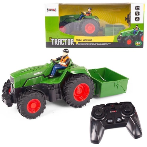 Traktor R/C z pilotem i przyczepą, GK-Trade