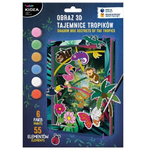 Obraz 3D tajemnice tropików KIDEA, DERFORM