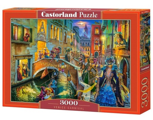 Puzzle 3000 Venice Carnival CASTOR, Castorland