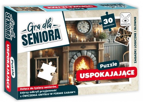 Gra dla Seniora. Puzzle Uspokajające, Kangur