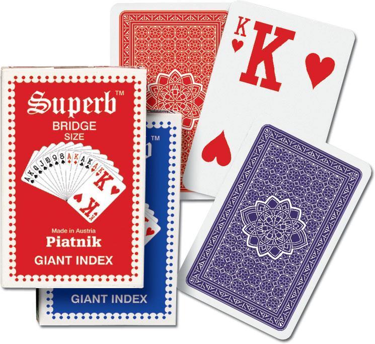 Karty standard Ogromne indeksy PIATNIK, Piatnik