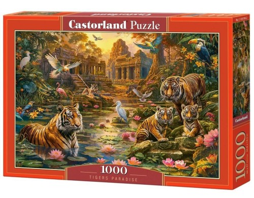 Puzzle 1000 Tigers Paradise CASTOR, Castorland