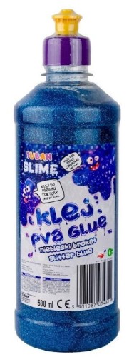 Klej brokatowy niebieski PVA 500ml TUBAN, Tuban