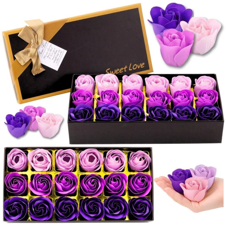 Flower Box Wieczne Pachnące Róże 18szt, Leantoys