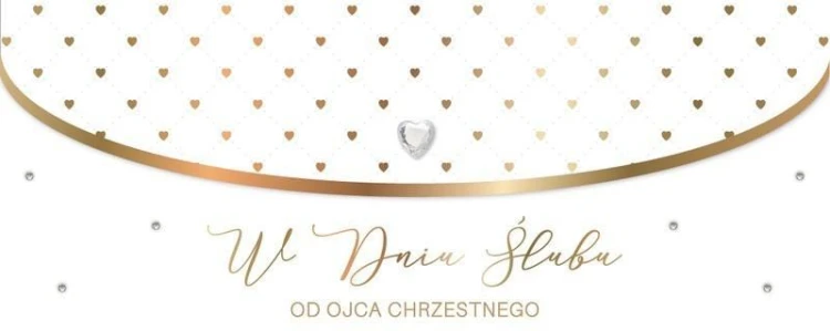 Karnet Ślub od ojca chrzestnego LUX-195