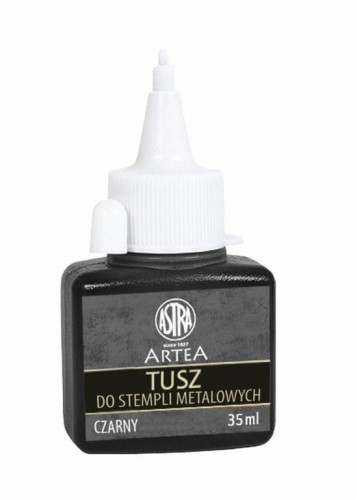 Tusz do stempli metalowych czarny 35ml ASTRA