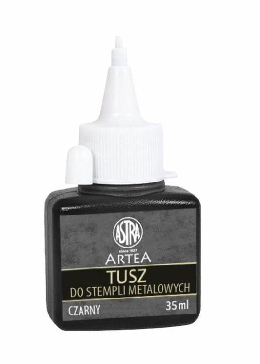 Tusz do stempli metalowych czarny 35ml ASTRA