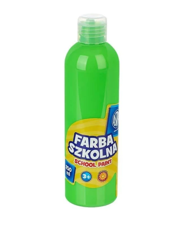 Farba szkolna zielona fluorescencyjna 250ml ASTRA