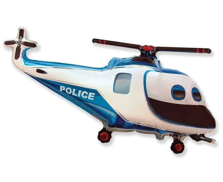 Balon foliowy 61cm Helikopter Policyjny