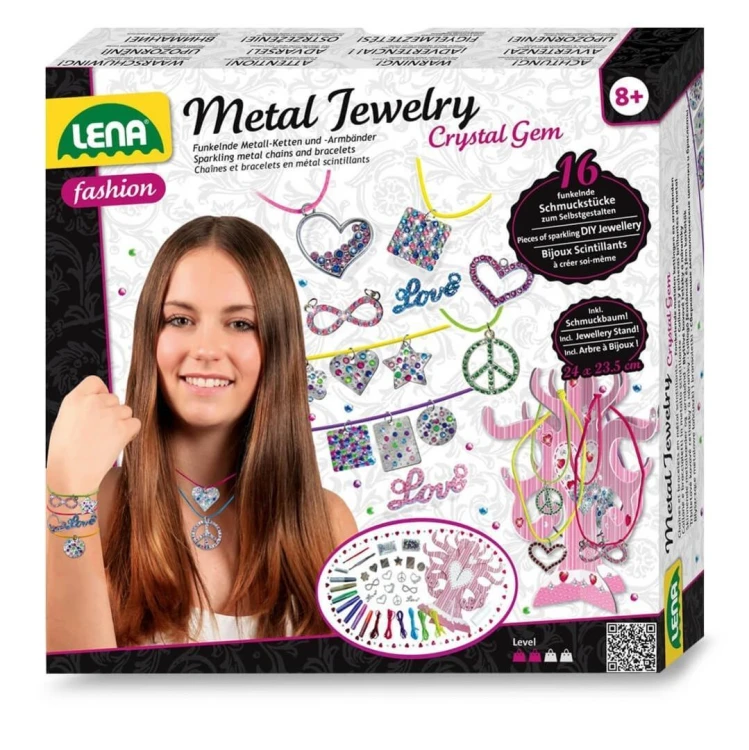 Biżuteria metalowa z kryształami DIY..., Lena