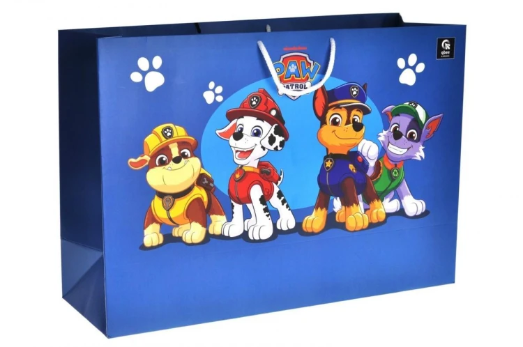Torba papierowa XL Psi Patrol 50x35x17cm, Qbee