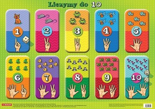 Plansza edukacyjna - Liczymy do 10, Demart