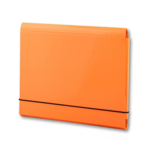 Teczka łamana A4 na gumkę pomarańczowa PENMATE