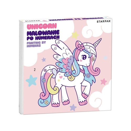 Malowanie po numerach Unicorn 20x20cm, STARPAK