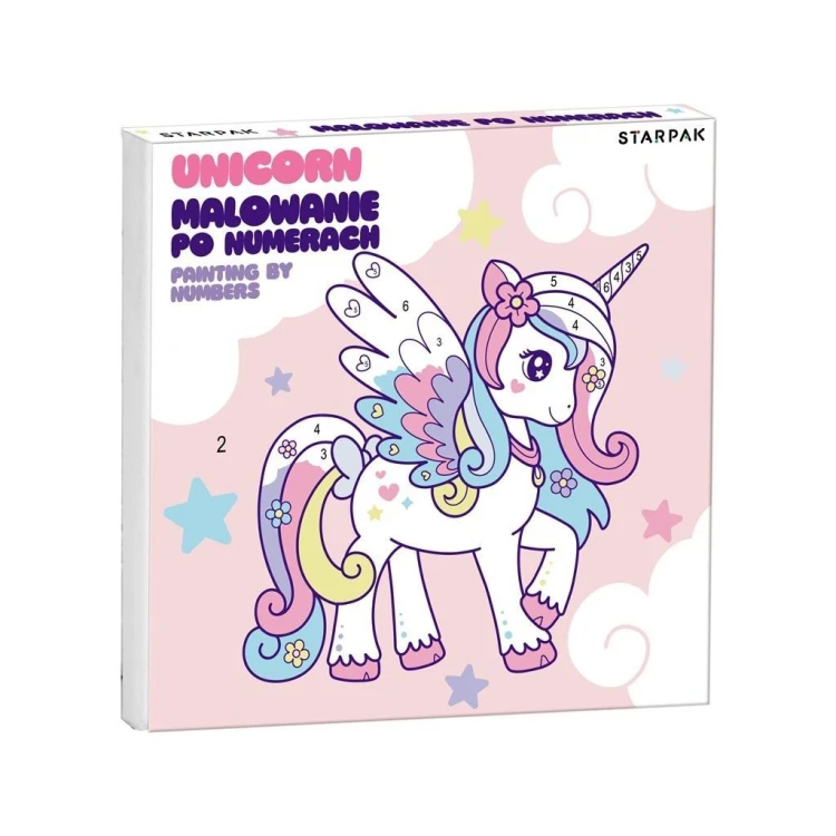 Malowanie po numerach Unicorn 20x20cm, STARPAK