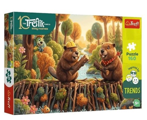 Puzzle 160 Trefliki - U bobra TREFL, Trefl