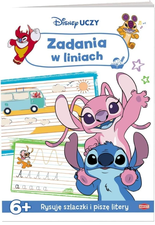 Disney uczy. Stitch. Zadania w liniach
