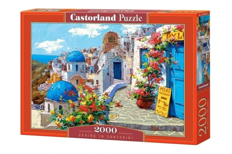 Puzzle 2000 Spring in Santorini CASTOR, Castorland