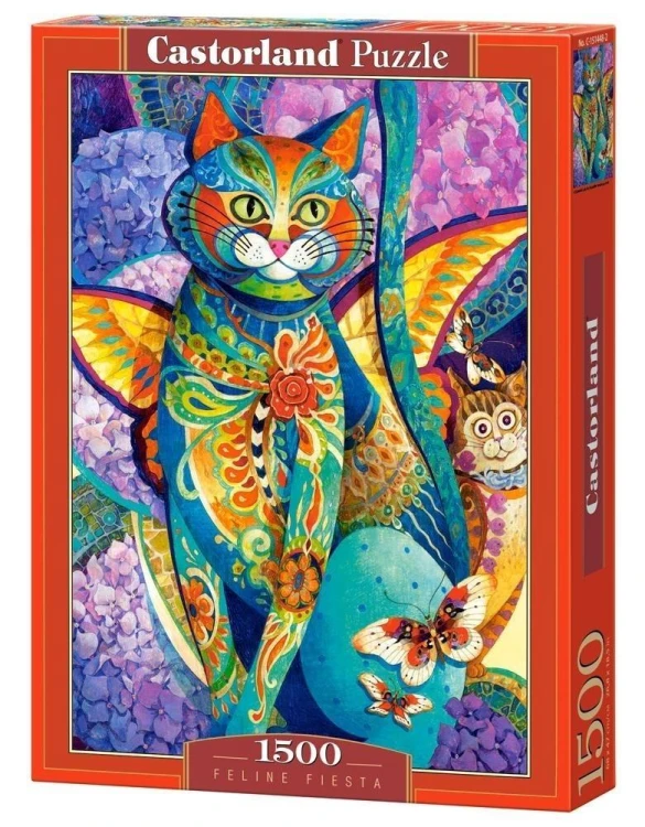Puzzle 1500 Kocia fiesta CASTOR, Castorland