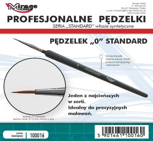 Pędzelek standard 0, Mirage Hobby
