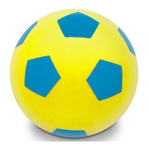 Piłka piankowa żółto niebieska 20cm, Enero