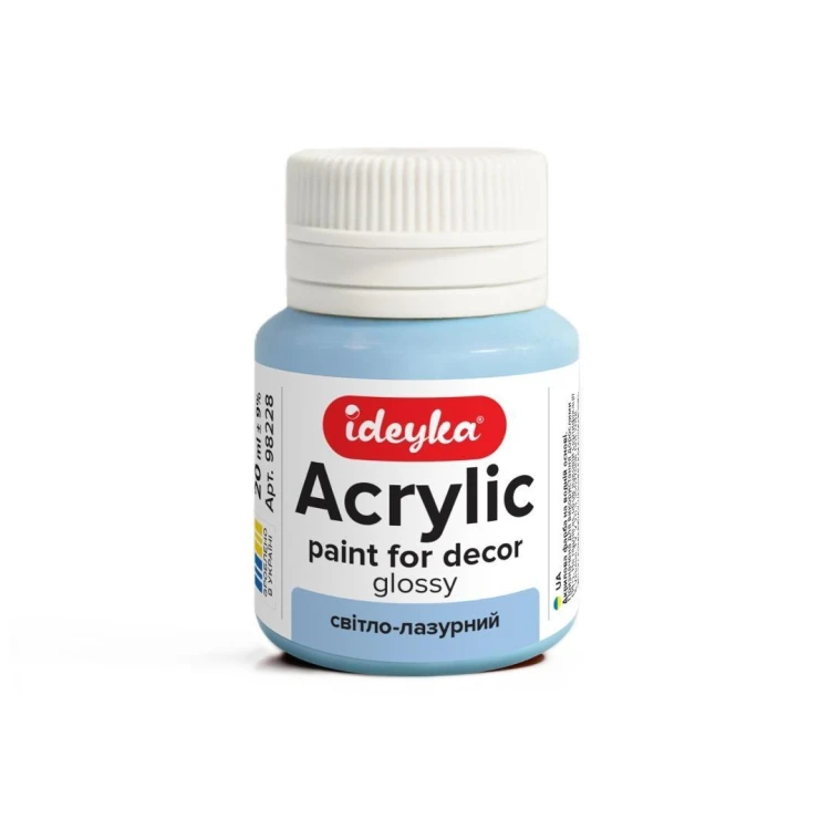 Farba akrylowa jasnoniebieska 20ml, Ideyka