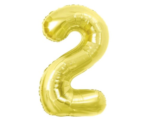 Balon foliowy B&C 2 Light gold 85cm