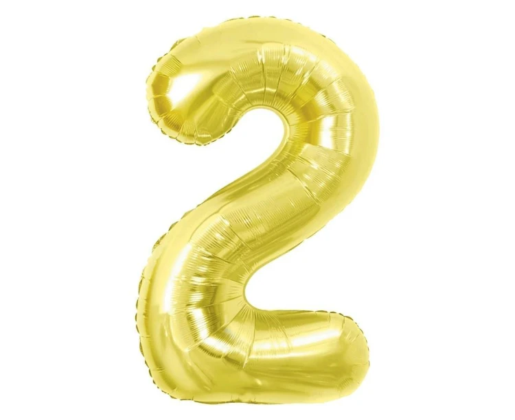 Balon foliowy B&C 2 Light gold 85cm