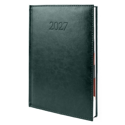 Kalendarz 2027 B5 Agenda Dzienny Zielony
