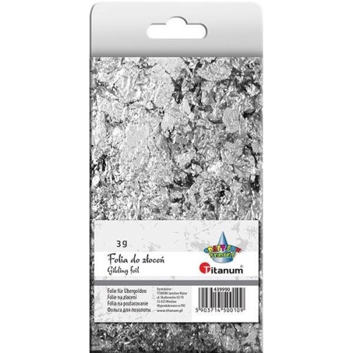 Folia do złoceń srebrna w płatkach 3g, Titanum