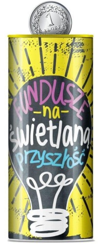 Skarbonka puszka Świetlana przyszłość, Kukartka