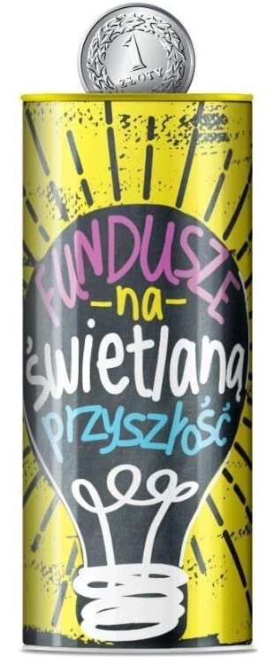 Skarbonka puszka Świetlana przyszłość, Kukartka