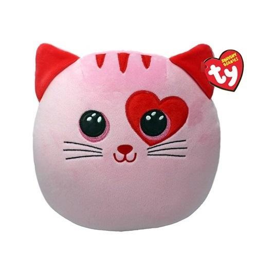 Squishy Beanies Flirt - różowy kot 30cm, TY