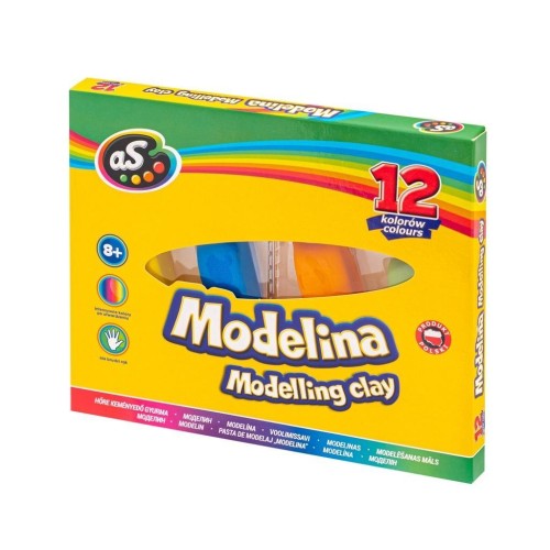 Modelina 12 kolorów AS, ASTRA papiernicze
