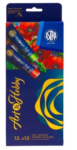 Farby olejne 12kol 12ml ASTRA, Astra