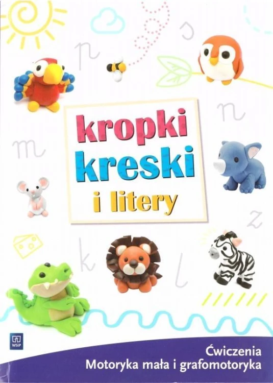 Kropki, kreski i litery. Ćwiczenia, Ewa Janus