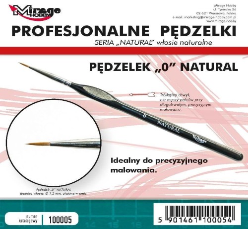 Pędzelek natural 0, Mirage Hobby