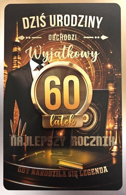 Karnet z wymiennymi rocznikami 60 męska