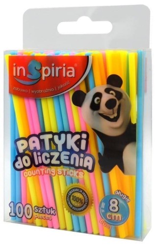 Patyki do liczenia okrągłde 8cm 100szt, InSpiria