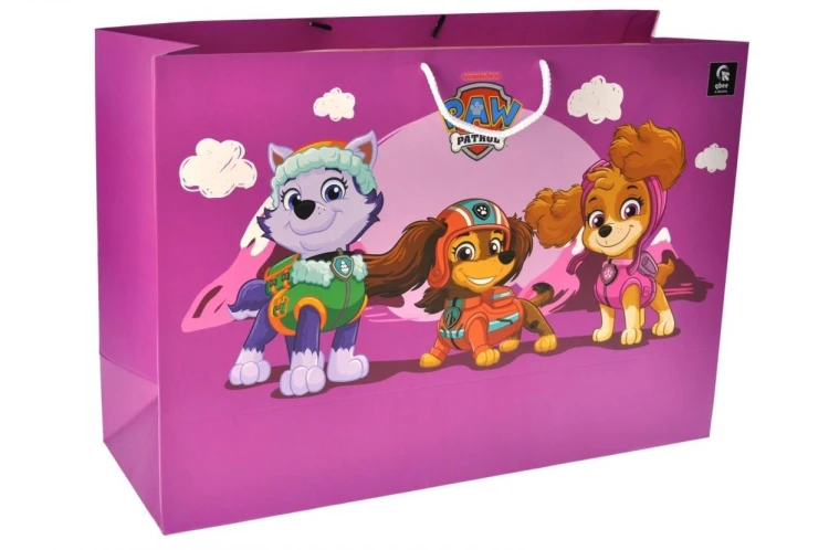 Torba papierowa XL Psi Patrol 50x35x17cm, Qbee