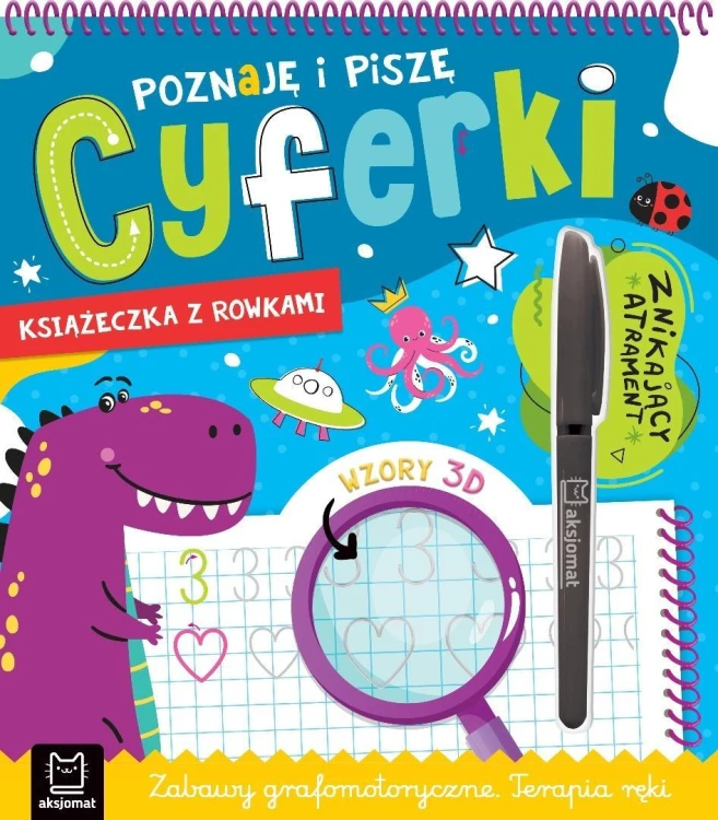 Poznaję i piszę cyferki. Książeczka z rowkami
