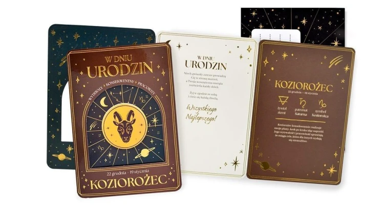 Karnet Urodziny (znaki zodiaku, Koziorożec)