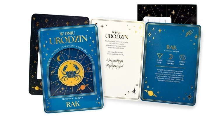 Karnet Urodziny (znaki zodiaku, Rak)