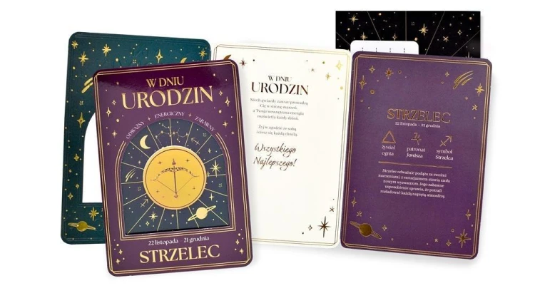 Karnet Urodziny (znaki zodiaku, Strzelec)