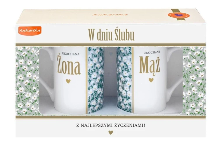Kubek komplet Ślub, Kukartka