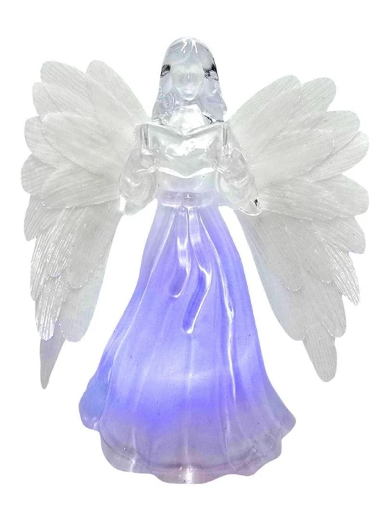 Anioł świecący z książką 13cm