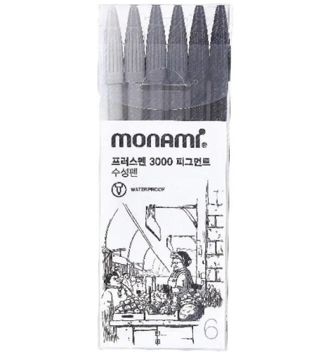 Cienkopis Plus Pen 6kol MONAMI, Monami