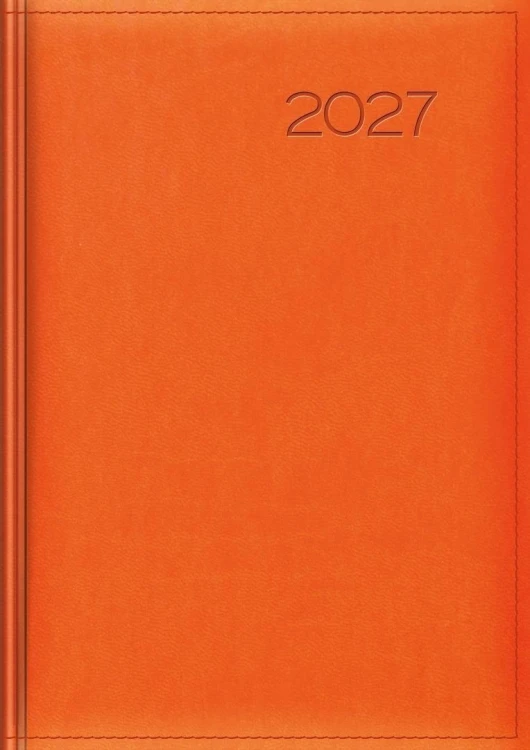 Kalendarz 2027 tygodniowy pomarańczowy